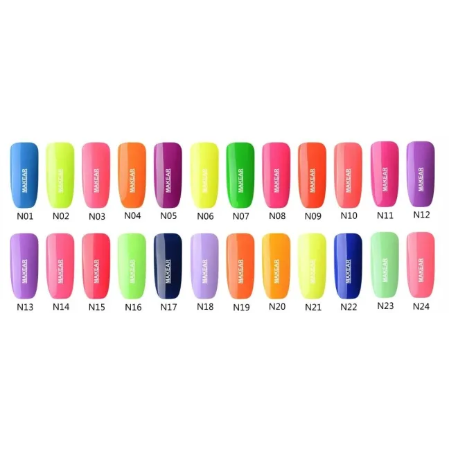 Semipermanente Polish NEON N06 Makear 8 gr, unghie Makear, SEMIPERMANENTI unghie.