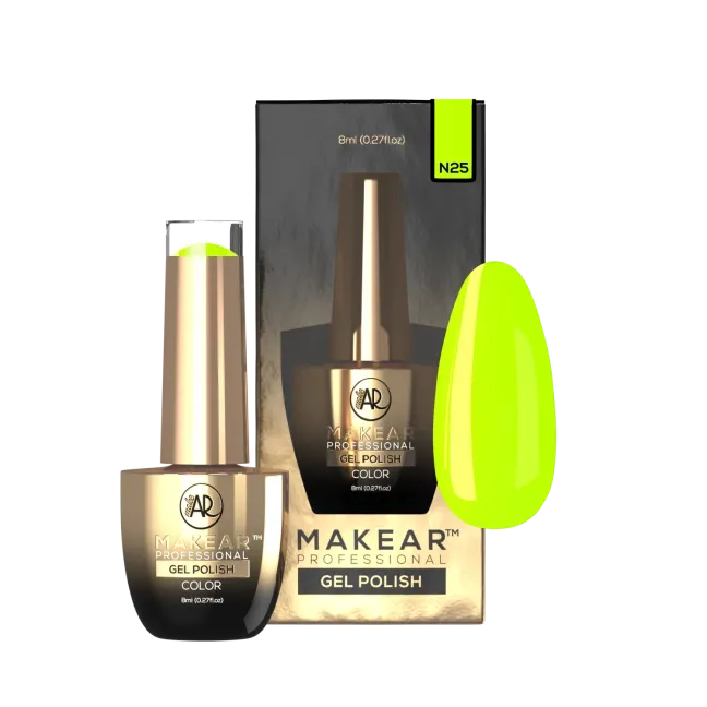 Semipermanente Polish NEON N25 Makear 8 gr, unghie Makear, SEMIPERMANENTI unghie.