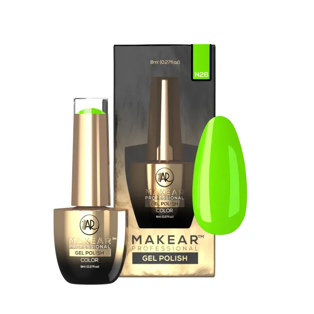 Semipermanente Polish NEON N26 Makear 8 gr, unghie Makear, SEMIPERMANENTI unghie.