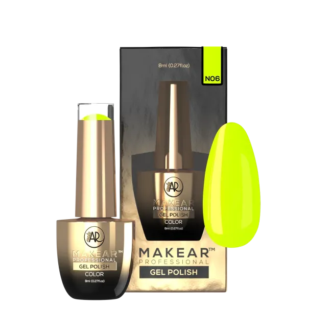 Semipermanente Polish NEON N06 Makear 8 gr, unghie Makear, SEMIPERMANENTI unghie.