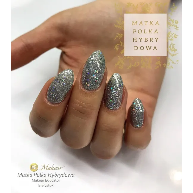 Semipermanente Polish GLITTER DIAMOND S24 Makear 8 gr, unghie Makear, SEMIPERMANENTI unghie.