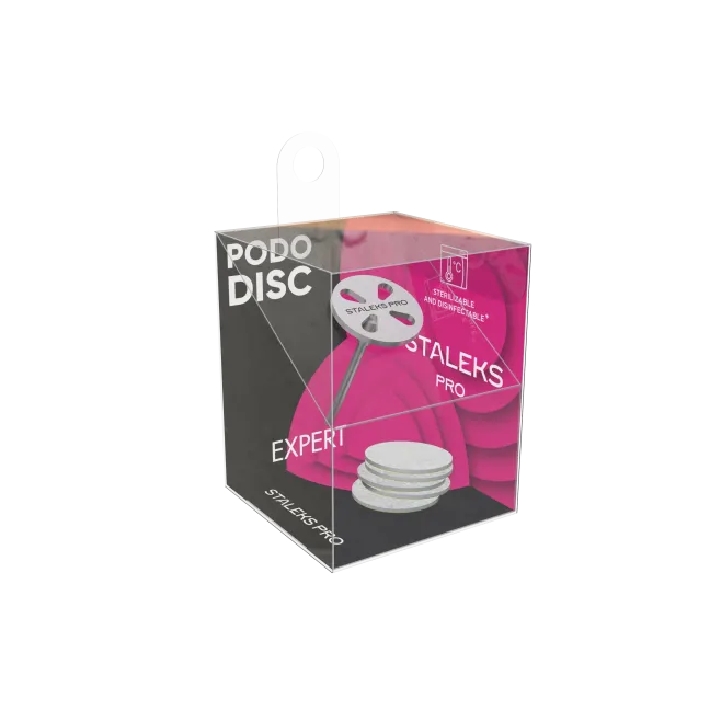 Punta fresa PODODISC PRO S 15mm PDSET-15 Staleks con ricambi 180 grit, unghie Staleks, PUNTE FRESA unghie.