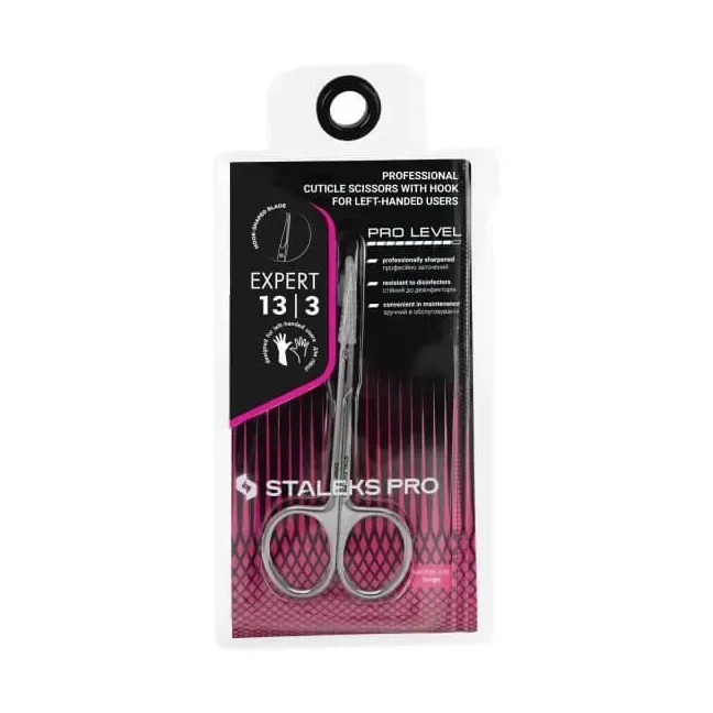 Forbici per cuticole per mancini EXPERT SE-13/3 Staleks, unghie Staleks, UTENSILI unghie.