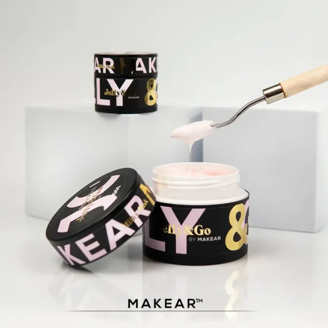 Gel costruttore JELLY&GO Milky pink Makear 50 ml, unghie Makear, GEL COSTRUTTORI unghie.