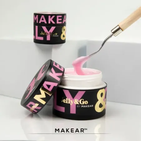 Gel costruttore JELLY&GO Light pink Makear 50 ml, unghie Makear, GEL COSTRUTTORI unghie.