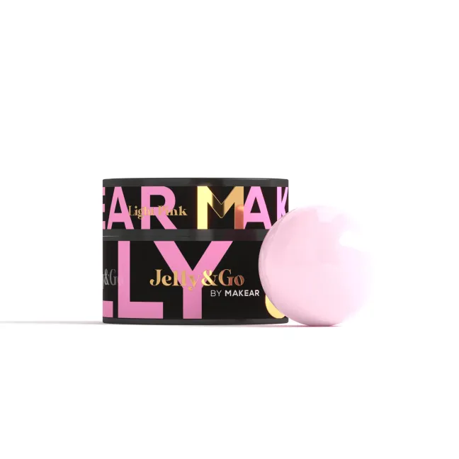 Gel costruttore JELLY&GO Light pink Makear 50 ml, unghie Makear, GEL COSTRUTTORI unghie.