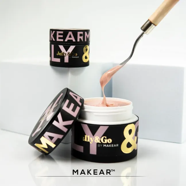 Gel costruttore JELLY&GO Milky nude Makear 50 ml, unghie Makear, GEL COSTRUTTORI unghie.