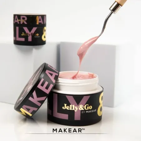 Gel costruttore JELLY&GO Cover rose Makear 50 ml, unghie Makear, GEL COSTRUTTORI unghie.
