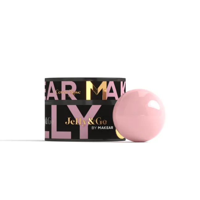 Gel costruttore JELLY&GO Cover rose Makear 50 ml, unghie Makear, GEL COSTRUTTORI unghie.