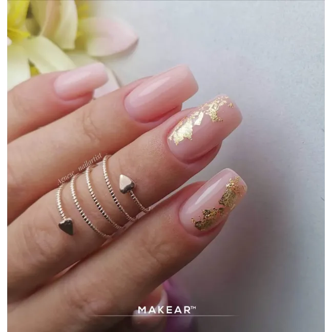 Base ibrida RUBBER NUDE DARK BEIGE Makear 8 ml, unghie Makear, BASI & TOP unghie.