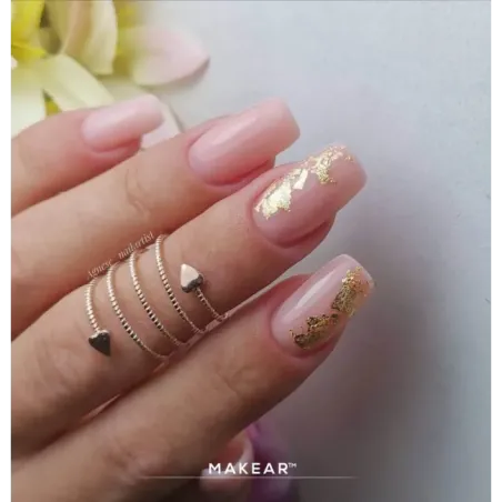 Base ibrida RUBBER NUDE DARK BEIGE Makear 8 ml, unghie Makear, BASI & TOP unghie.