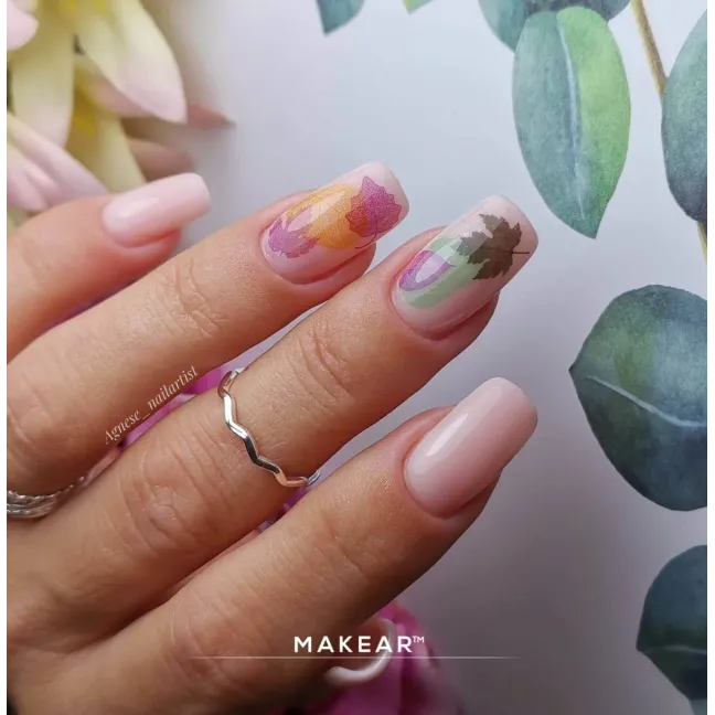 Base ibrida RUBBER NUDE JELLY PINK Makear 8 ml, unghie Makear, BASI & TOP unghie.