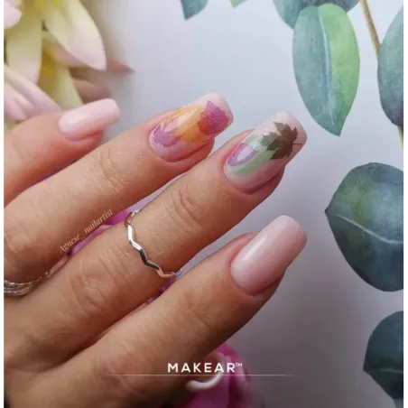 Base ibrida RUBBER NUDE JELLY PINK Makear 8 ml, unghie Makear, BASI & TOP unghie.