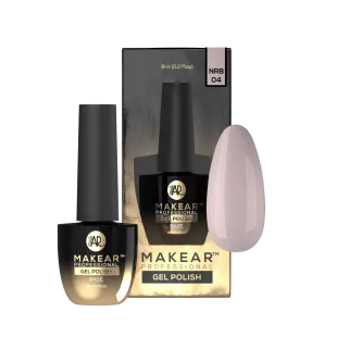 Base ibrida RUBBER NUDE JELLY PINK Makear 8 ml, unghie Makear, BASI & TOP unghie.