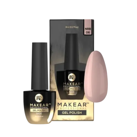 Base ibrida RUBBER NUDE SMOKY BEIGE Makear 8 ml, unghie Makear, BASI & TOP unghie.