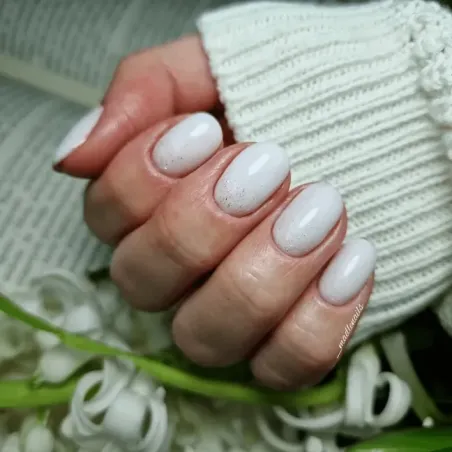 Base ibrida RUBBER NUDE WHITE Makear 8 ml, unghie Makear, BASI & TOP unghie.