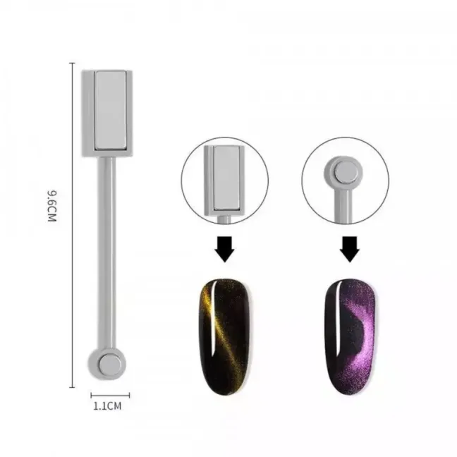 Magnete calamita DOPPIA per effetto cat eye, unghie Allepaznokcie, UTENSILI unghie.