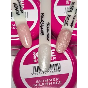 SHIMMER PEACH 50gr Builder Gel costruttore glitter Hemafree Base one Silcare 2