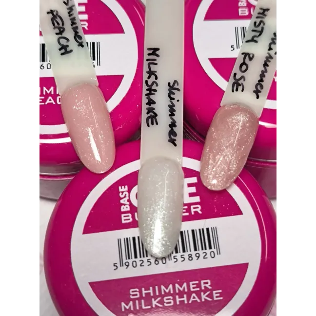 Gel costruttore SHIMMER MISTY ROSE Hemafree Base one Silcare 50 gr, unghie Silcare, GEL COSTRUTTORI unghie.