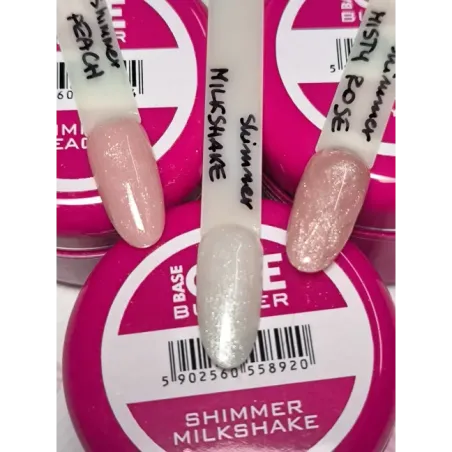 Gel costruttore SHIMMER MISTY ROSE Hemafree Base one Silcare 50 gr, unghie Silcare, GEL COSTRUTTORI unghie.