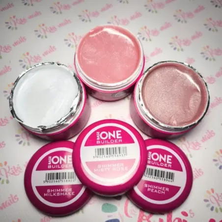 Gel costruttore SHIMMER MISTY ROSE Hemafree Base one Silcare 50 gr, unghie Silcare, GEL COSTRUTTORI unghie.