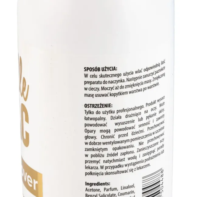 Remover semipermanente lanolina Allepaznokcie 500 ml, unghie Allepaznokcie, REMOVER unghie.