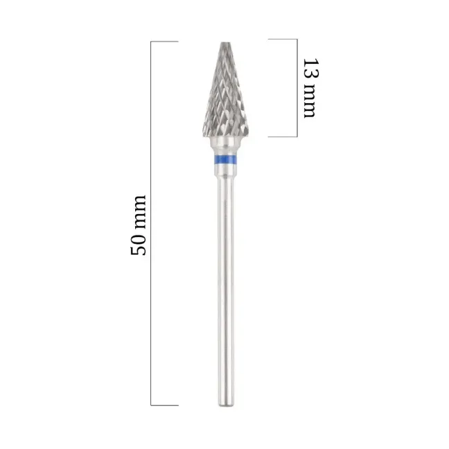 Punta fresa smontaggio, forma cono, in tungsteno, unghie Allepaznokcie, PUNTE FRESA unghie.