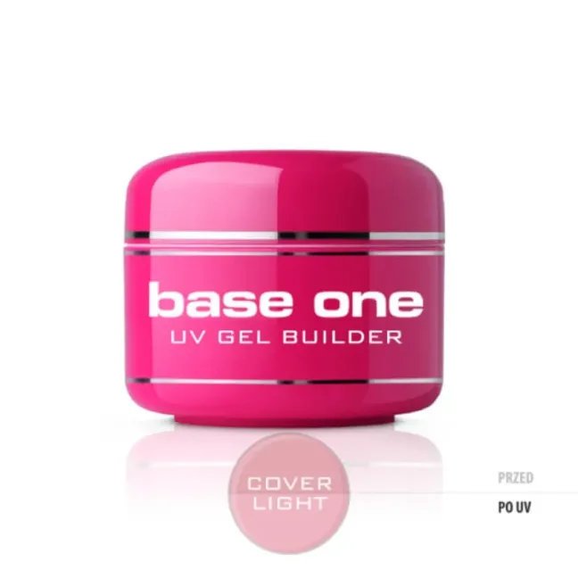 Gel costruttore COVER LIGHT Base one Silcare HEMA FREE 50gr, unghie Silcare, GEL COSTRUTTORI unghie.