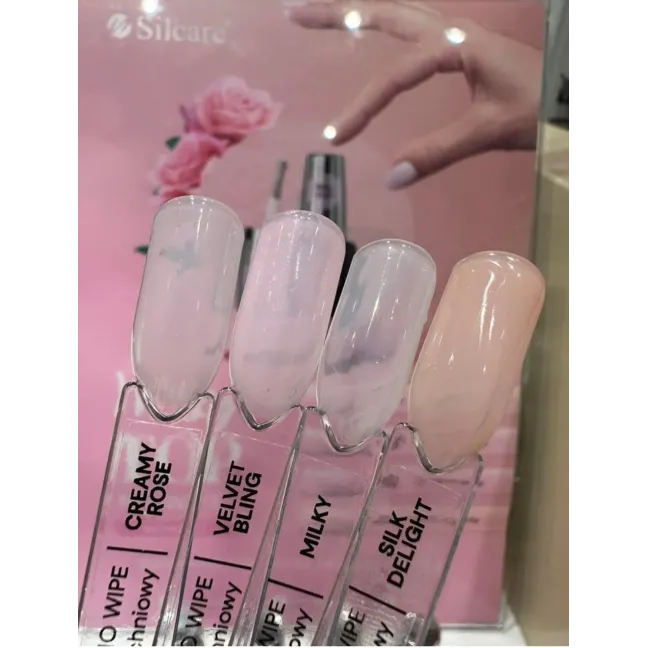 Finish senza dispersione TOP MILKY bianco lattiginoso Silcare 9 ml, unghie Silcare, BASI & TOP unghie.