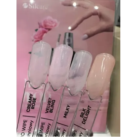 Finish senza dispersione TOP MILKY bianco lattiginoso Silcare 9 ml, unghie Silcare, BASI & TOP unghie.