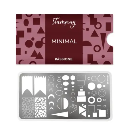 Piastra per nail art stamping MINIMAL Passione Unghie, unghie Altro, OUTLET unghie.