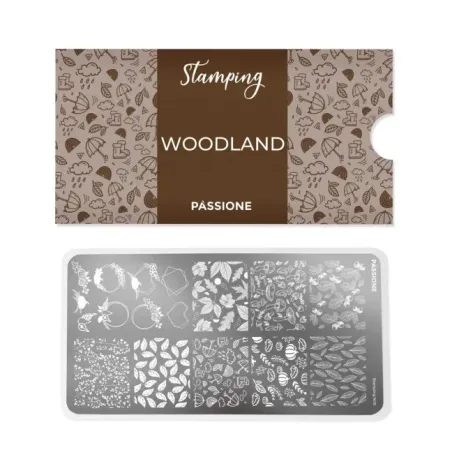 Piastra per nail art stamping WOODLAND Passione Unghie, unghie Altro, OUTLET unghie.
