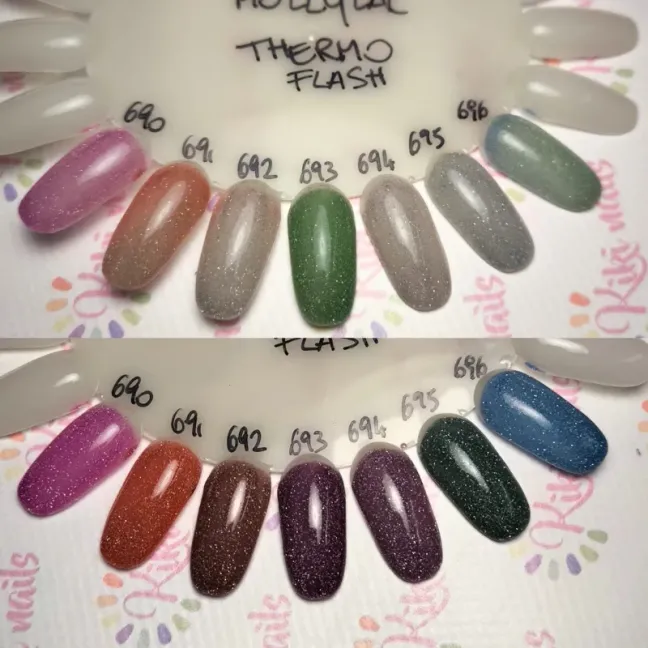 Semipermanente Mollylac FLASHING LIGHTS THERMO Allepaznokcie 5 ml, unghie Allepaznokcie, SEMIPERMANENTI unghie.