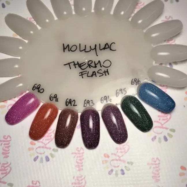 Semipermanente Mollylac FLASHING LIGHTS THERMO Allepaznokcie 5 ml, unghie Allepaznokcie, SEMIPERMANENTI unghie.