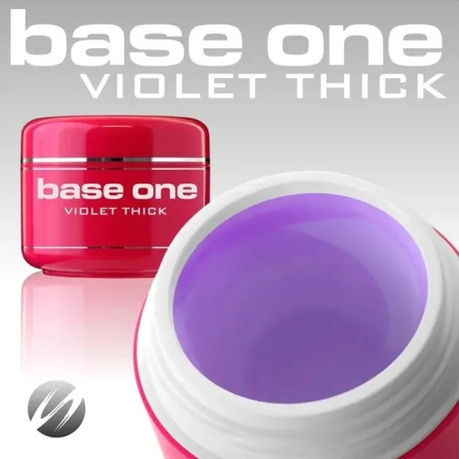 Gel costruttore THICK VIOLET Base one Hema-free Silcare 250 gr, unghie Silcare, GEL COSTRUTTORI unghie.