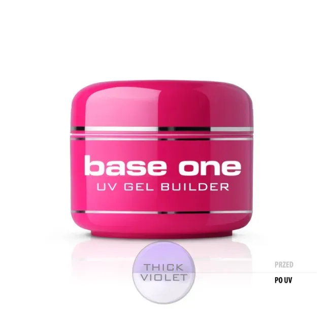 Gel costruttore THICK VIOLET Base one Hema-free Silcare 250 gr, unghie Silcare, GEL COSTRUTTORI unghie.