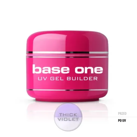 Gel costruttore THICK VIOLET Base one Hema-free Silcare 250 gr, unghie Silcare, GEL COSTRUTTORI unghie.