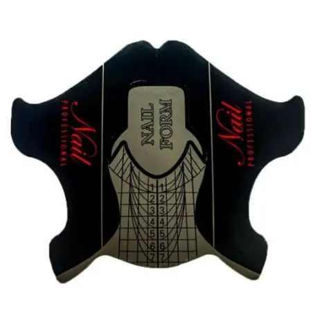 Cartine nail form in alluminio "flower alluminium" 100 pz, unghie Altro, NAILFORM CARTINE - TIP unghie.