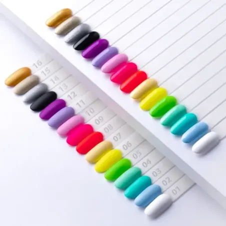 Gel color PROART PASTE senza dispersione Mollynails 5 ml n. 01, unghie Allepaznokcie, GEL COLOR unghie.