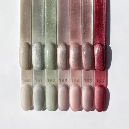 Kit cat eye CRYSTAL WATER Mollynails: 6 Semipermanente 8 ml, unghie Allepaznokcie, KIT RISPARMIO unghie.