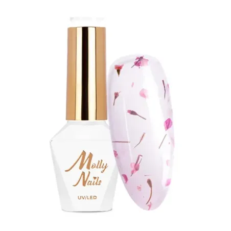 Semipermanente Polish Mollynails FLOWERS 8 ml n.152, unghie Allepaznokcie, SEMIPERMANENTI unghie.