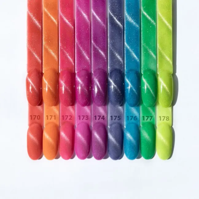 Semipermanente cat eye NEON FLASHY Mollynails 8 ml n. 170, unghie Allepaznokcie, SEMIPERMANENTI unghie.