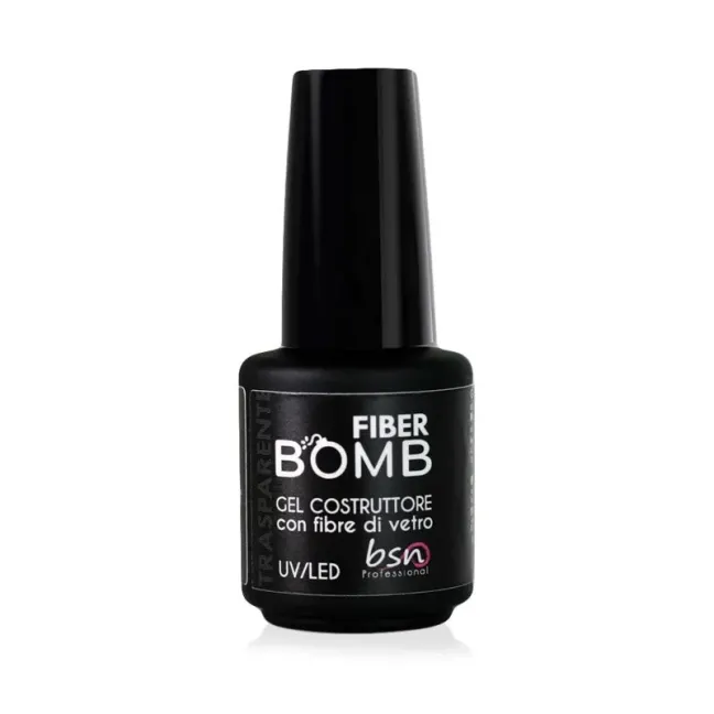 Smalto GEL FIBER BOMB Bsn 15 ml, unghie BSN, BASI & TOP unghie.