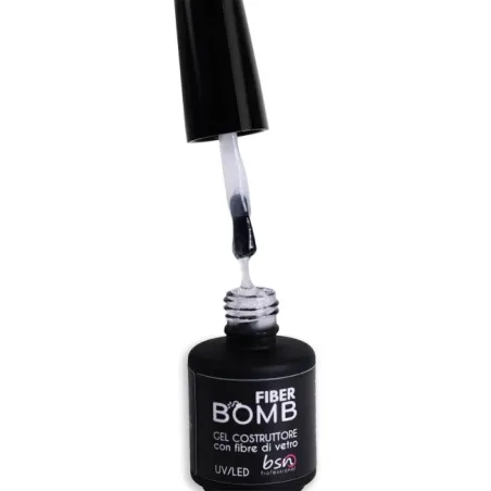 Smalto GEL FIBER BOMB Bsn 15 ml, unghie BSN, BASI & TOP unghie.