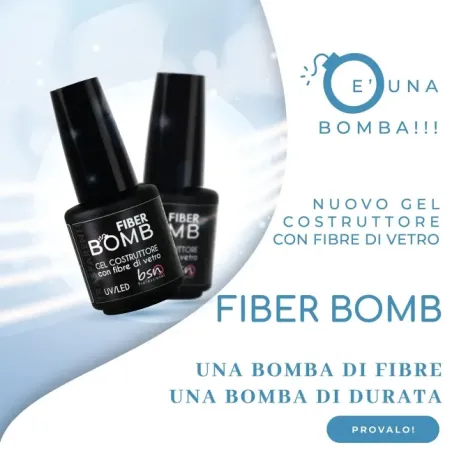 Smalto GEL FIBER BOMB Bsn 15 ml, unghie BSN, BASI & TOP unghie.