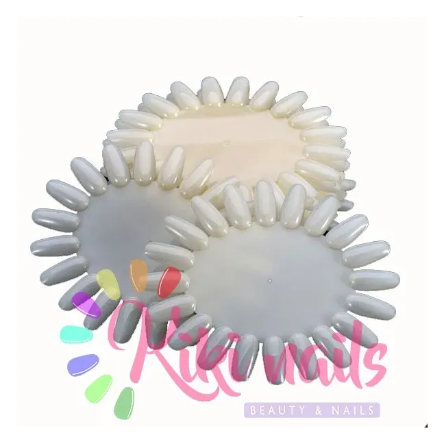 Espositore tip display ovale 20 tip colore nature, unghie Altro, ESPOSITORI TIP unghie.