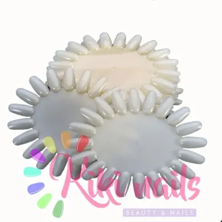 Espositore tip display ovale 20 tip colore nature, unghie Altro, ESPOSITORI TIP unghie.
