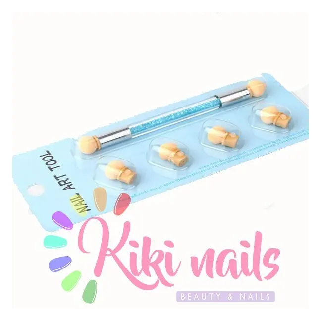 Pennello baby boomer, punta sponge, modello swarovski con ricambi, unghie Allepaznokcie, PENNELLI unghie.