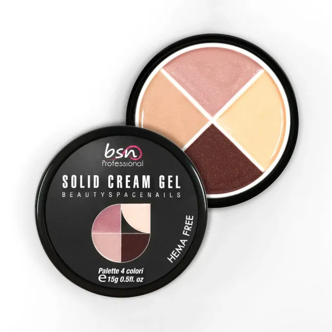 Palette polish soakoff SOLID CREAM 03 nude, Hemafree Bsn 15 gr, unghie BSN, SEMIPERMANENTI unghie.