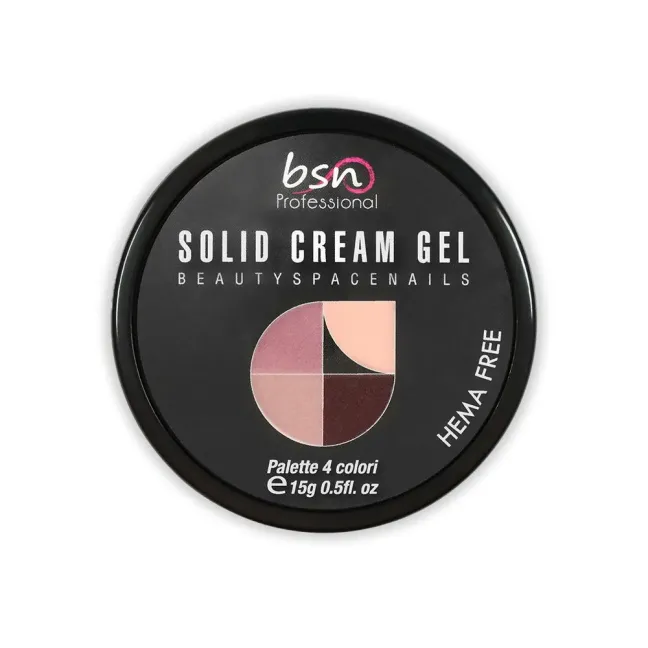 Palette polish soakoff SOLID CREAM 03 nude, Hemafree Bsn 15 gr, unghie BSN, SEMIPERMANENTI unghie.